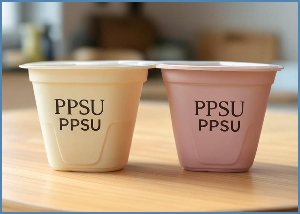 마더케이 허그 PPSU 이유식 용기 260ml 2종 세트, 크림 + 핑크베이지, 1세트 - 이미지 1