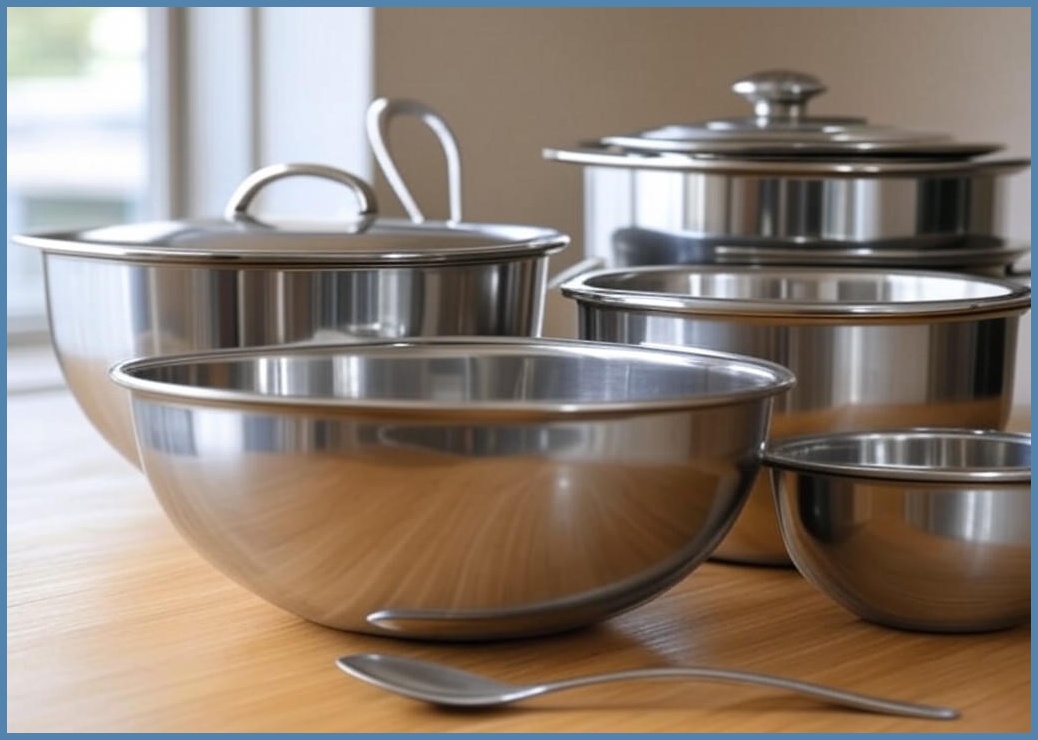 마더케이 허그 스테인리스 식기 세트 - 이미지 1