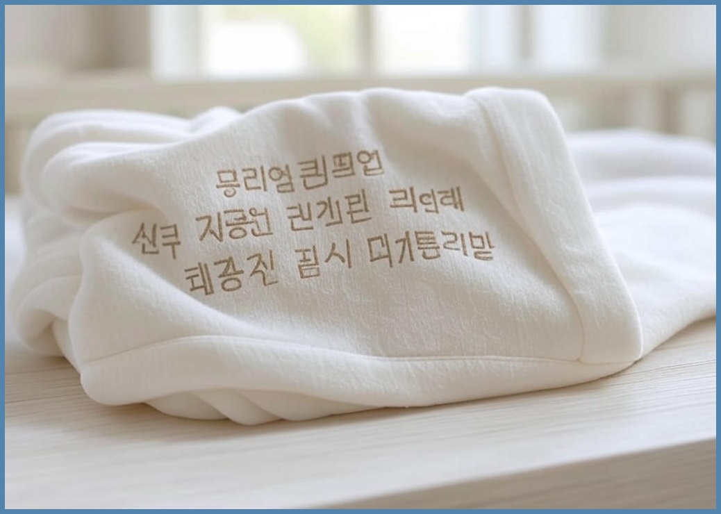 쁘리엘르 댕댕이 순면 시어서커 유아블랭킷, 아이보리 - 이미지 1