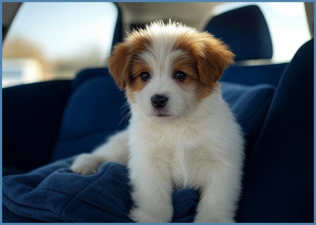 쁘리엘르 몰리 강아지 카시트, 네이비, 1개 - 이미지 1