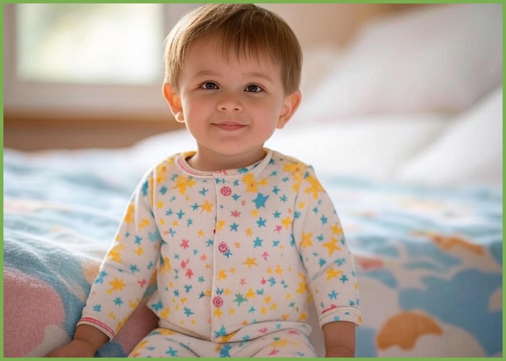 스타키드 아동용 여름 쟈가드 긴팔 내의 상하 세트 - 이미지 1