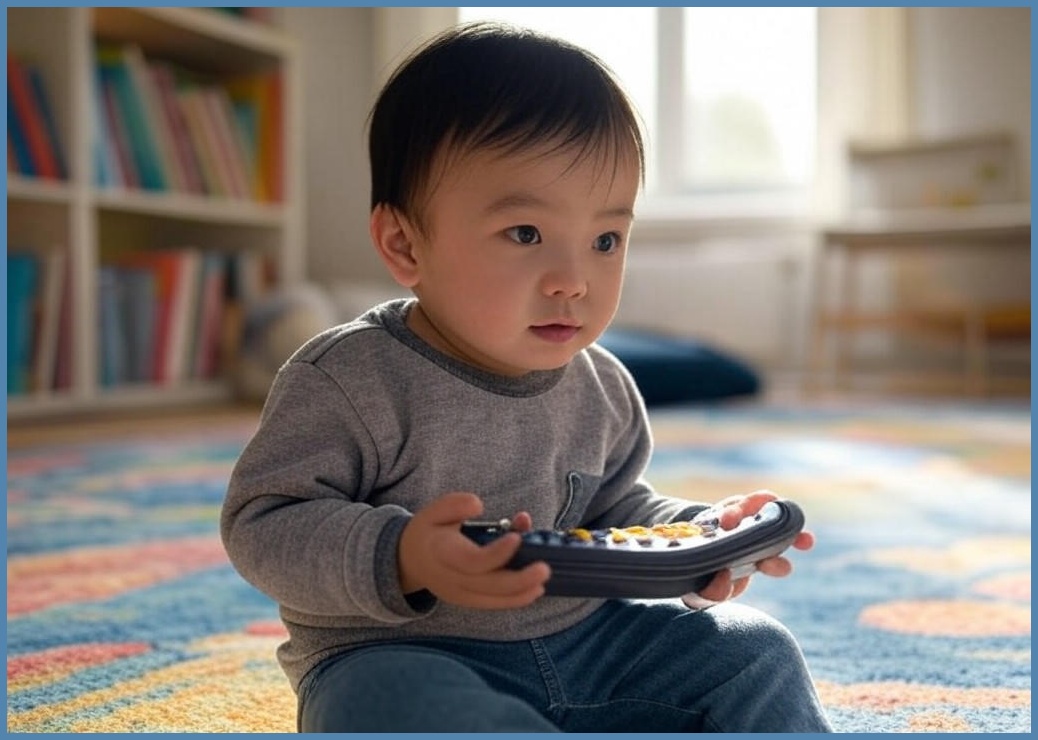 투모로우 호기심리모콘 촉감발달완구 - 이미지 1