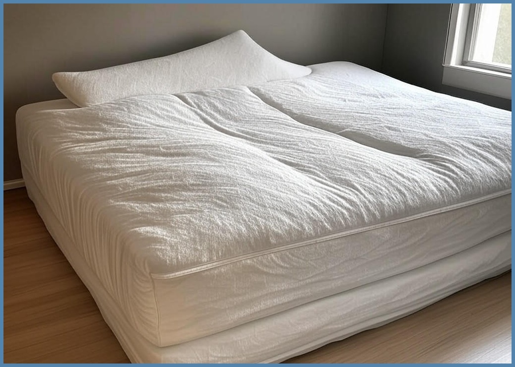 프랑떼 허리편한 폭신 방수 침대 삼각 등받이 등쿠션, 화이트 - 이미지 1